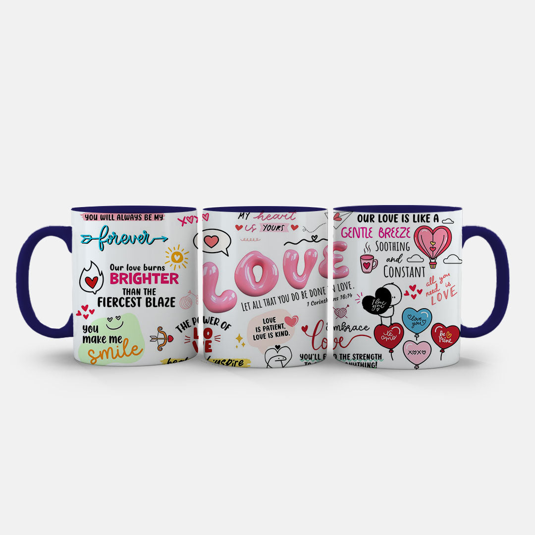 11oz Ceramic Mug White - 'You Will Always Be My Forever' text with arrow design